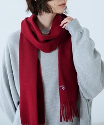 Supreme マフラー 白/黒/赤 マフラー（レッド/赤色系・ブランドロゴ）ファッション通販