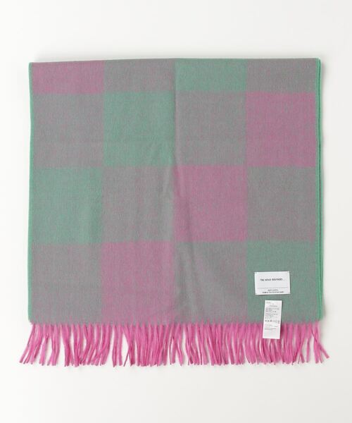 THE INOUE BROTHERS（ザイノウエブラザーズ）の「【THE INOUE BROTHERS】ザイノウエブラザーズ　Brushed Scole Block（ストール/ショール・メンズ・パープル系その他/ブルー系その他/ピンク・ONE SIZE/ONESIZE）」の6枚目の写真