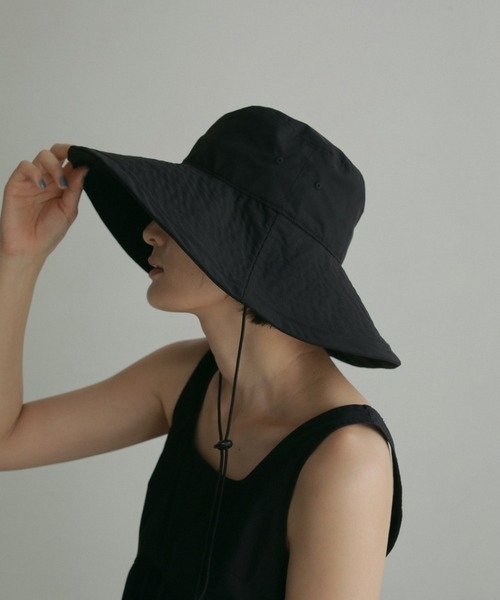 anuke(アンヌーク)の「Stich Brim Hat(キャップ・レディース・アイボリー/ブラック/オリーブ・FREE)」の3枚目の写真