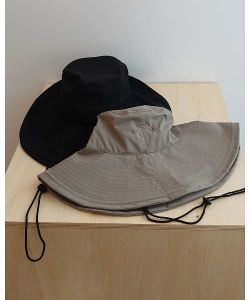 anuke(アンヌーク)の「Stich Brim Hat(キャップ・レディース・アイボリー/ブラック/オリーブ・FREE)」の4枚目の写真
