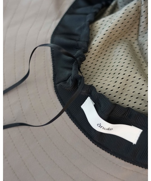 anuke(アンヌーク)の「Stich Brim Hat(キャップ・レディース・アイボリー/ブラック/オリーブ・FREE)」の5枚目の写真