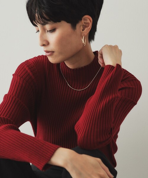 OPAQUE.CLIP（オペークドットクリップ）の「◆ムーンメタルバーネックレス（ネックレス・レディース・シルバー/ゴールド・00）」の7枚目の写真