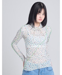 Little sunny bite | 《HELLO KITTY x little sunny bite》 tulle top(Tシャツ/カットソー)