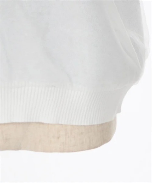 axes femme（アクシーズファム）の「シアレイヤードロゴジャカードニット（ニット/セーター・レディース・ホワイト/チャコール・FREE）」の7枚目の写真