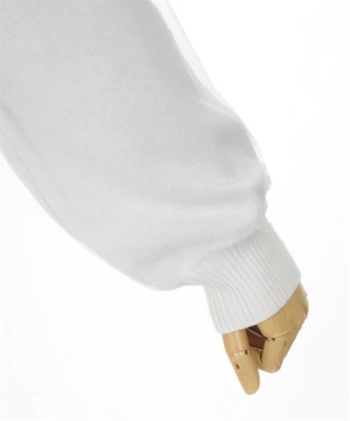 axes femme（アクシーズファム）の「シアレイヤードロゴジャカードニット（ニット/セーター・レディース・ホワイト/チャコール・FREE）」の21枚目の写真