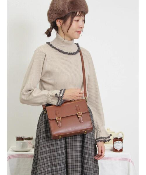 Samansa Mos2(サマンサ モスモス)の「スカラップ配色タートルニット(ニット/セーター・レディース・ミント/ベージュ/ブラック/キナリ・F)」の11枚目の写真