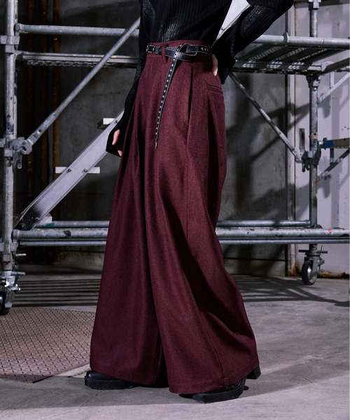 Ellno Loset（エルノロゼット）の「フカタックワイドパンツ / SET UP対応（その他パンツ・メンズ・ブラック/ボルドー・LARGE/X-SMALL/MEDIUM/SMALL）」の18枚目の写真