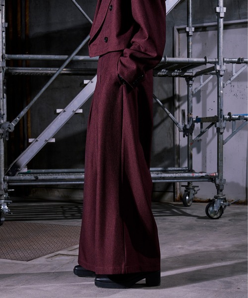 Ellno Loset（エルノロゼット）の「フカタックワイドパンツ / SET UP対応（その他パンツ・メンズ・ブラック/ボルドー・LARGE/X-SMALL/MEDIUM/SMALL）」の22枚目の写真