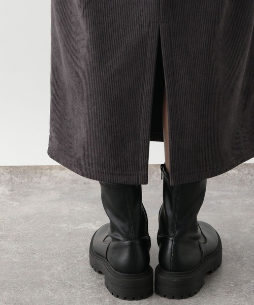 GLOBAL WORK Smile Seed Store（グローバルワーク スマイルシードストア）の「起毛カットコールIラインスカート/212325（スカート・レディース・アイボリー/ブルー系その他4/チャコール・MEDIUM/LARGE）」の22枚目の写真