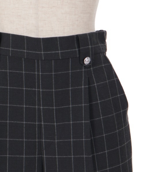 axes femme(アクシーズファム)の「裾釦起毛チェックワイドパンツ(その他パンツ・レディース・ブラウン/ネイビー/ブラック・MEDIUM/LARGE)」の18枚目の写真