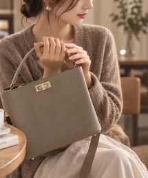 Rename ワンハンドル カウレザー 本革 トート ハンドバッグ ショルダーバッグ 