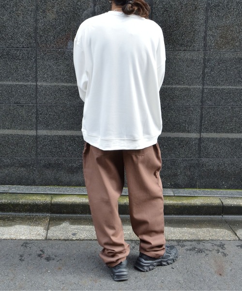 MODISH GAZE（モディシュガゼ）の「Risingプリントトレーナー（スウェット・メンズ・グリーン/オフホワイト・MEDIUM/LARGE）」の8枚目の写真