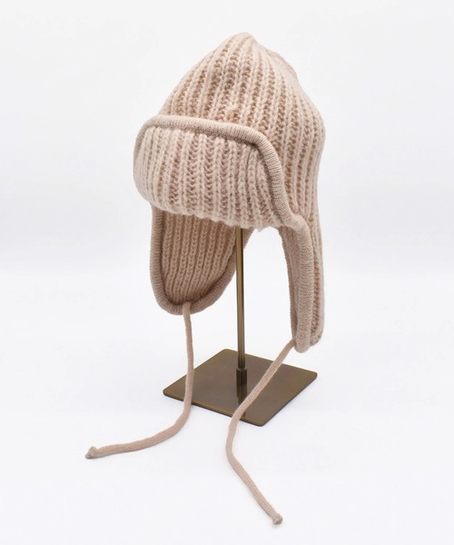 milsa(ミルサ)の「milsa/ミルサ ビーニー KNIT GUIDE カジュアル ニットガイド 244061217(ニットキャップ/ビーニー・メンズ・ベージュ/ブラック/ホワイト/グレー/ピンク・FREE)」の4枚目の写真