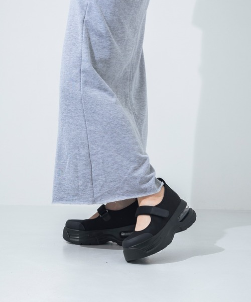 EVOL（イーボル）の「【XS-LLサイズ展開・軽量】ソール厚底メリージェーン IY5714（スニーカー・レディース・ホワイト/ブラック・LL/S/M/L/XS）」の20枚目の写真