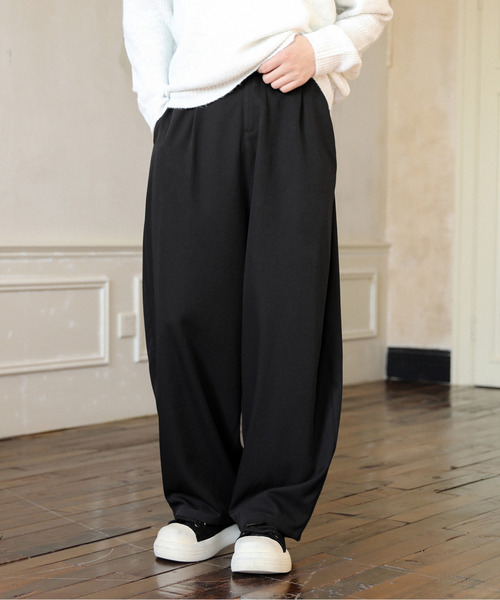 neos(ネオス)の「【neos】ワイドシルエット バルーン カーブ スラックス パンツ(スラックス・メンズ・グレー/ブラック・MEDIUM/LARGE/X-LARGE)」の10枚目の写真