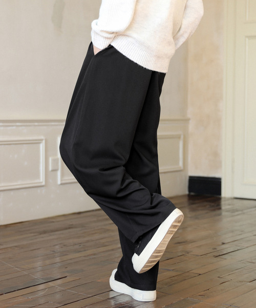 neos(ネオス)の「【neos】ワイドシルエット バルーン カーブ スラックス パンツ(スラックス・メンズ・グレー/ブラック・MEDIUM/LARGE/X-LARGE)」の12枚目の写真