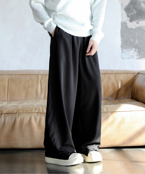 neos(ネオス)の「【neos】ワイドシルエット バルーン カーブ スラックス パンツ(スラックス・メンズ・グレー/ブラック・MEDIUM/LARGE/X-LARGE)」の13枚目の写真