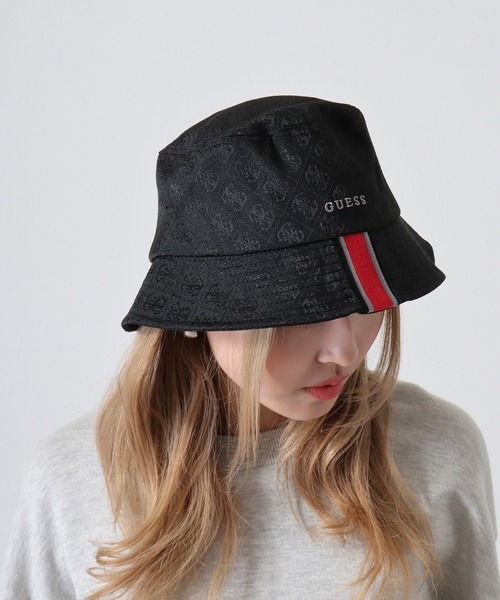 Guess（ゲス）の「GUESS STRAVE RAIN HAT(レディースハット）（ハット・レディース・ブラック/カーキオリーブ・M）」の3枚目の写真