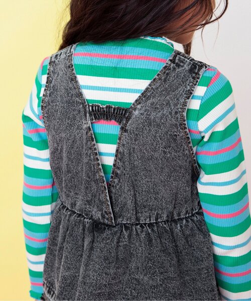 BREEZE（ブリーズ）の「【ジュニア対応】デニムフリンジベスト（ベスト・キッズ・ブラック/ブルー・80/90/130/140/110/120/100）」の8枚目の写真