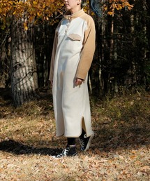 S'more（スモア）の「Bicolor fleece dress (AW)（ワンピース）」