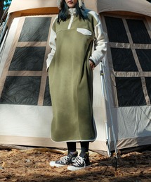 S'more（スモア）の「Bicolor fleece dress (AW)（ワンピース）」