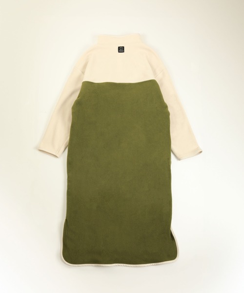 S'more（スモア）の「Bicolor fleece dress (AW)（ワンピース・レディース・カーキ/ホワイト・LARGE/MEDIUM/SMALL）」の21枚目の写真