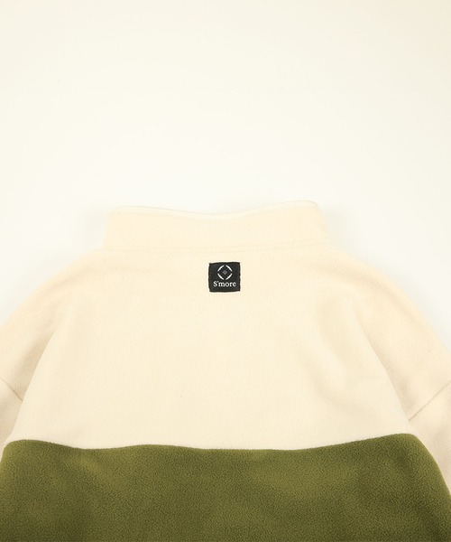 S'more（スモア）の「Bicolor fleece dress (AW)（ワンピース・レディース・カーキ/ホワイト・LARGE/MEDIUM/SMALL）」の6枚目の写真