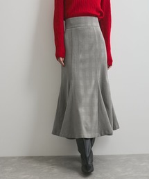 VIS | 【洗える】チェック柄マーメイドスカート(スカート)