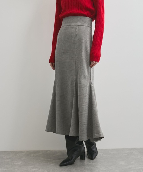 VIS（ビス）の「【洗える】チェック柄マーメイドスカート（スカート・レディース・ブラック系その他/ブラック系その他2・M/S）」の8枚目の写真