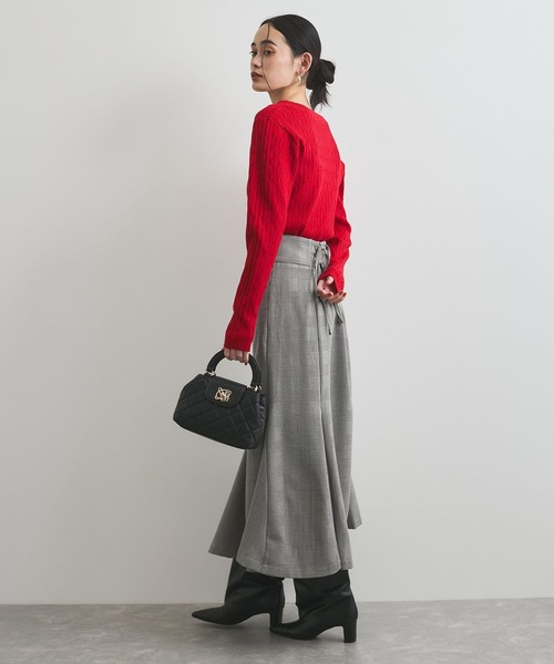 VIS（ビス）の「【洗える】チェック柄マーメイドスカート（スカート・レディース・ブラック系その他/ブラック系その他2・M/S）」の12枚目の写真