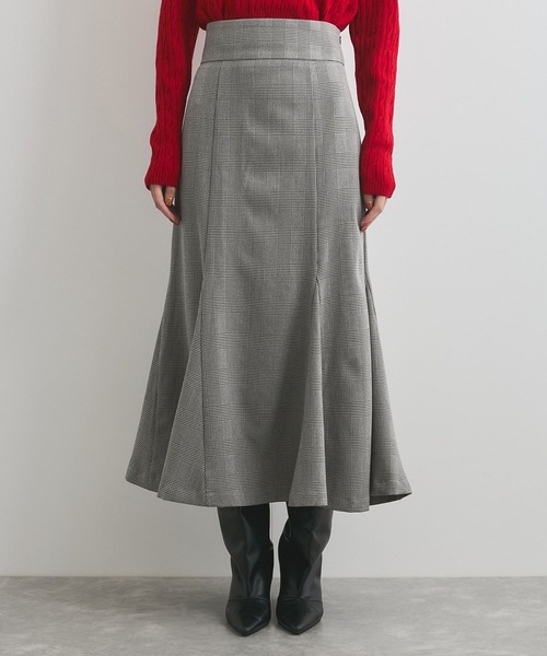 VIS（ビス）の「【洗える】チェック柄マーメイドスカート（スカート・レディース・ブラック系その他/ブラック系その他2・M/S）」の13枚目の写真