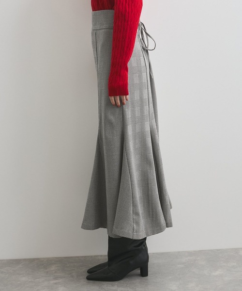 VIS（ビス）の「【洗える】チェック柄マーメイドスカート（スカート・レディース・ブラック系その他/ブラック系その他2・M/S）」の14枚目の写真