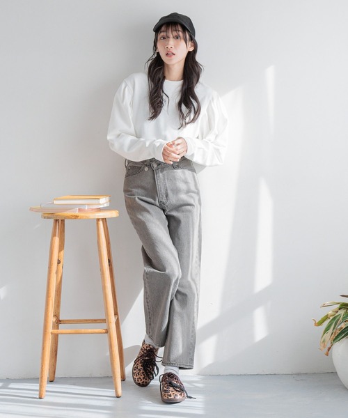 LOWRYS FARM（ローリーズファーム）の「パワショルウラケプルオーバー252822（スウェット・レディース・ブラック/ピンク/オフホワイト・FREE）」の10枚目の写真