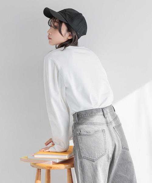 LOWRYS FARM（ローリーズファーム）の「パワショルウラケプルオーバー252822（スウェット・レディース・ブラック/ピンク/オフホワイト・FREE）」の6枚目の写真