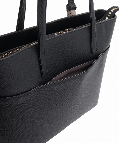 Jewelna Rose(ジュエルナローズ)の「リタ・トートバッグ A4ジャストサイズ 16145(トートバッグ・レディース・ブラック/スモークピンク/ライトベージュ/チャコール/バーガンディー・FREE)」の16枚目の写真