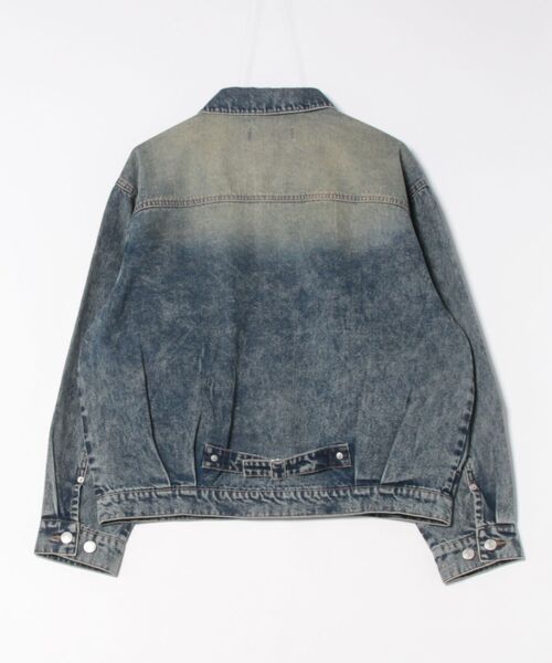 ８(eight)（エイト）の「デニムジャケット（デニムジャケット・メンズ・ブラック/ブルー/ネイビー・MEDIUM/LARGE）」の4枚目の写真