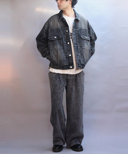 ８(eight)（エイト）の「デニムジャケット（デニムジャケット・メンズ・ブラック/ブルー/ネイビー・MEDIUM/LARGE）」の8枚目の写真