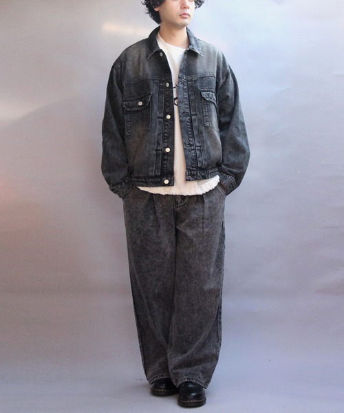 ８(eight)（エイト）の「デニムジャケット（デニムジャケット・メンズ・ブラック/ブルー/ネイビー・MEDIUM/LARGE）」の9枚目の写真