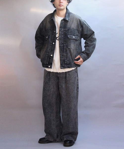 ８(eight)（エイト）の「デニムジャケット（デニムジャケット・メンズ・ブラック/ブルー/ネイビー・MEDIUM/LARGE）」の11枚目の写真