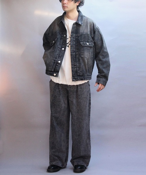 ８(eight)（エイト）の「デニムジャケット（デニムジャケット・メンズ・ブラック/ブルー/ネイビー・MEDIUM/LARGE）」の12枚目の写真