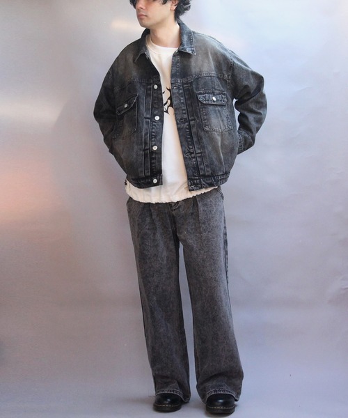 ８(eight)（エイト）の「デニムジャケット（デニムジャケット・メンズ・ブラック/ブルー/ネイビー・MEDIUM/LARGE）」の13枚目の写真