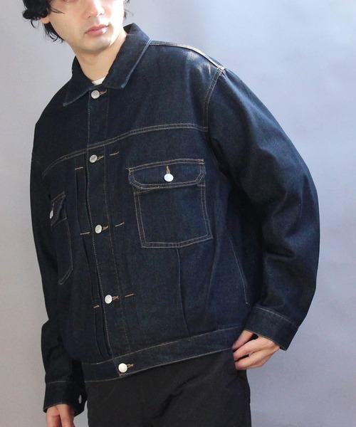 ８(eight)（エイト）の「デニムジャケット（デニムジャケット・メンズ・ブラック/ブルー/ネイビー・MEDIUM/LARGE）」の16枚目の写真