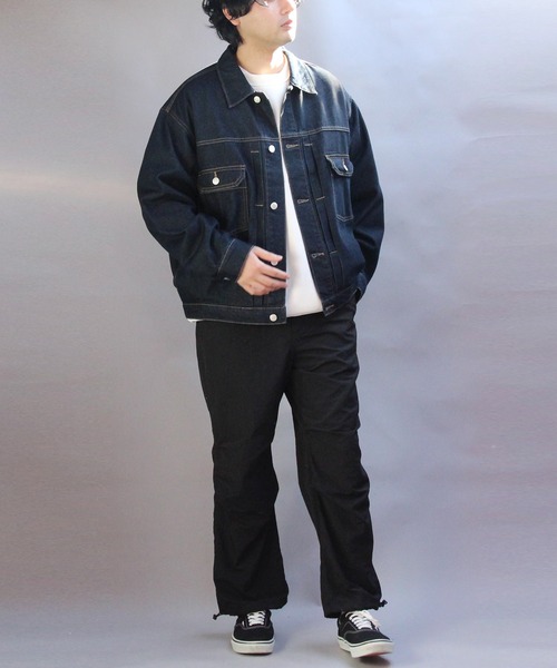 ８(eight)（エイト）の「デニムジャケット（デニムジャケット・メンズ・ブラック/ブルー/ネイビー・MEDIUM/LARGE）」の17枚目の写真