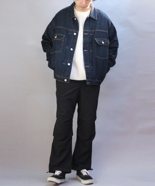 ８(eight)（エイト）の「デニムジャケット（デニムジャケット・メンズ・ブラック/ブルー/ネイビー・MEDIUM/LARGE）」の18枚目の写真