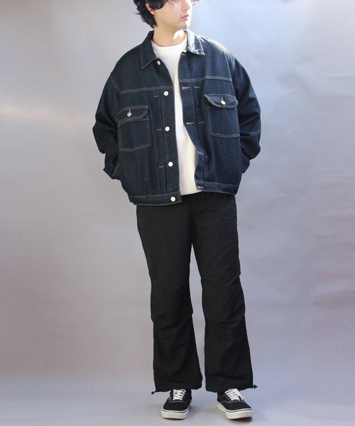 ８(eight)（エイト）の「デニムジャケット（デニムジャケット・メンズ・ブラック/ブルー/ネイビー・MEDIUM/LARGE）」の20枚目の写真