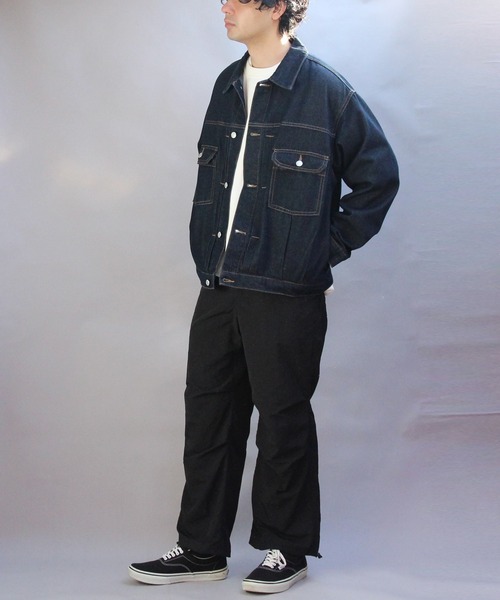 ８(eight)（エイト）の「デニムジャケット（デニムジャケット・メンズ・ブラック/ブルー/ネイビー・MEDIUM/LARGE）」の21枚目の写真