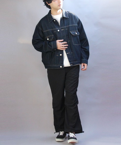 ８(eight)（エイト）の「デニムジャケット（デニムジャケット・メンズ・ブラック/ブルー/ネイビー・MEDIUM/LARGE）」の22枚目の写真