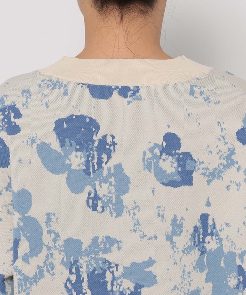 セール】フラワージャガードカーディガン 308781（カーディガン