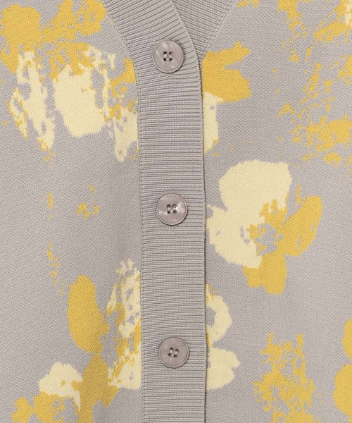 ✩.*˚ひろぽんぬ✩.*˚様購入専用 セール】フラワージャガードカーディガン 308781（カーディガン