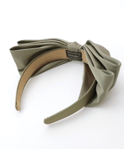 axes femme（アクシーズファム）の「サテンリボンカチューシャ（カチューシャ・レディース・グリーン/パープル/グレー・FREE）」の12枚目の写真